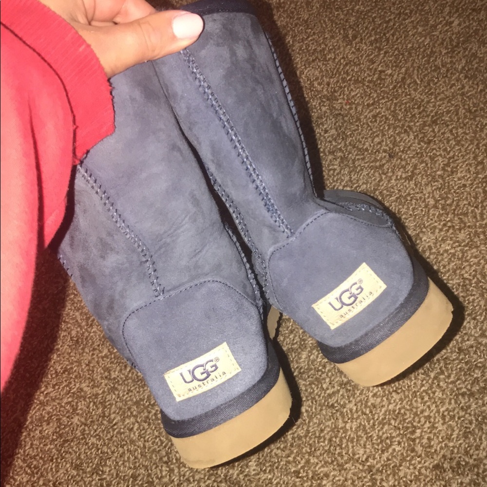 navy UGG boots